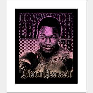 Larry Holmes Distressed Gradient 5 Posters and Art